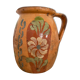Vase vintage en terre cuite peint à la main
