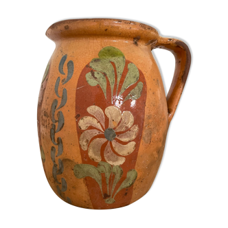 Vintage Terracotta Hand Painted Vase