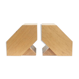 Pair of Greenhouse Book in Light Oak, Design 1960