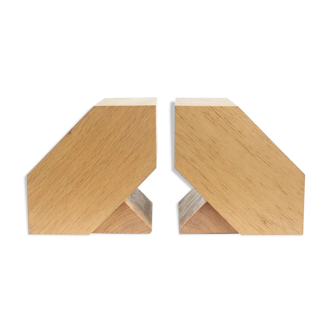 Pair of Greenhouse Book in Light Oak, Design 1960