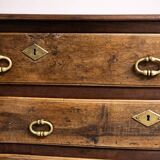 Antique curved walnut chest of drawers – 4 drawers
