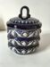 Blue glazed stoneware pot RM Stein – Reinhold Merkelbach, 1960s