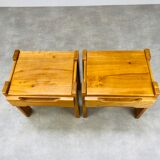 Pair of homemade elm bedside tables Regain
