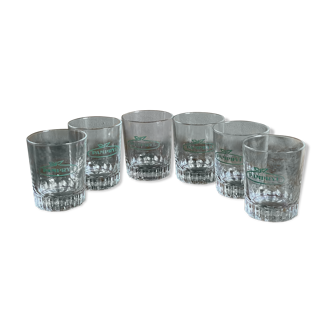 6 verres pampryl vintage