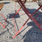 Garden furniture above wood and iron base It is foldable