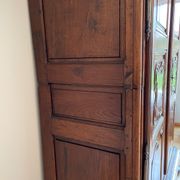 Eighteenth century castle cabinet in walnut Louis XIII style