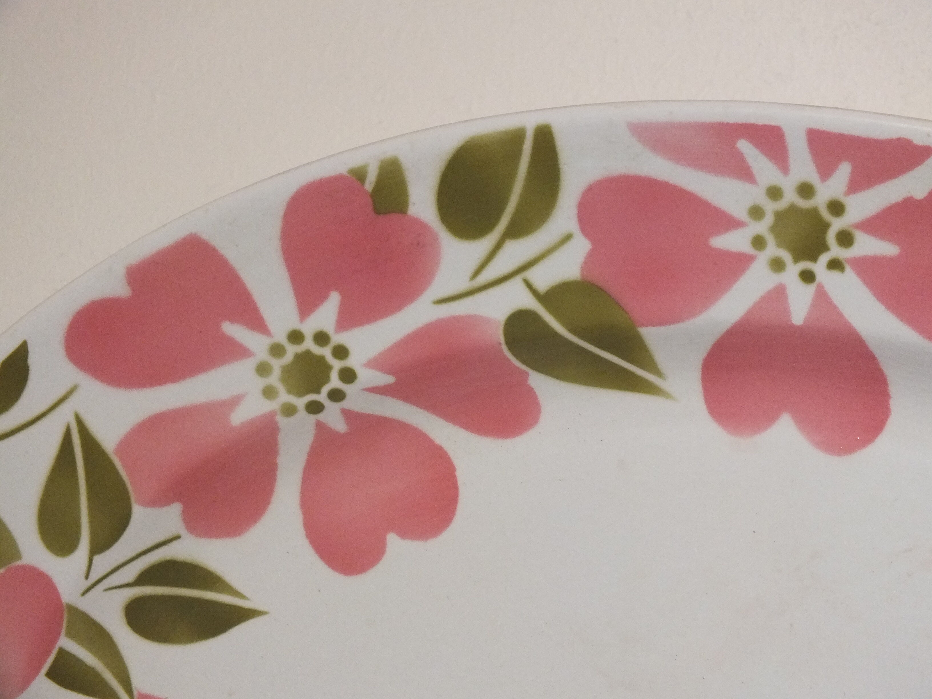 Vintage oval dish Digoin Sarreguemines model Eddy