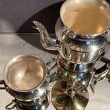 Tea set coffee Louis XV silver metal coffee maker teapot sugar pot milk pot
