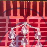 Abstract "Éclat" oil on canvas signed Baltran