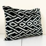 Ikat velvet pillow cover