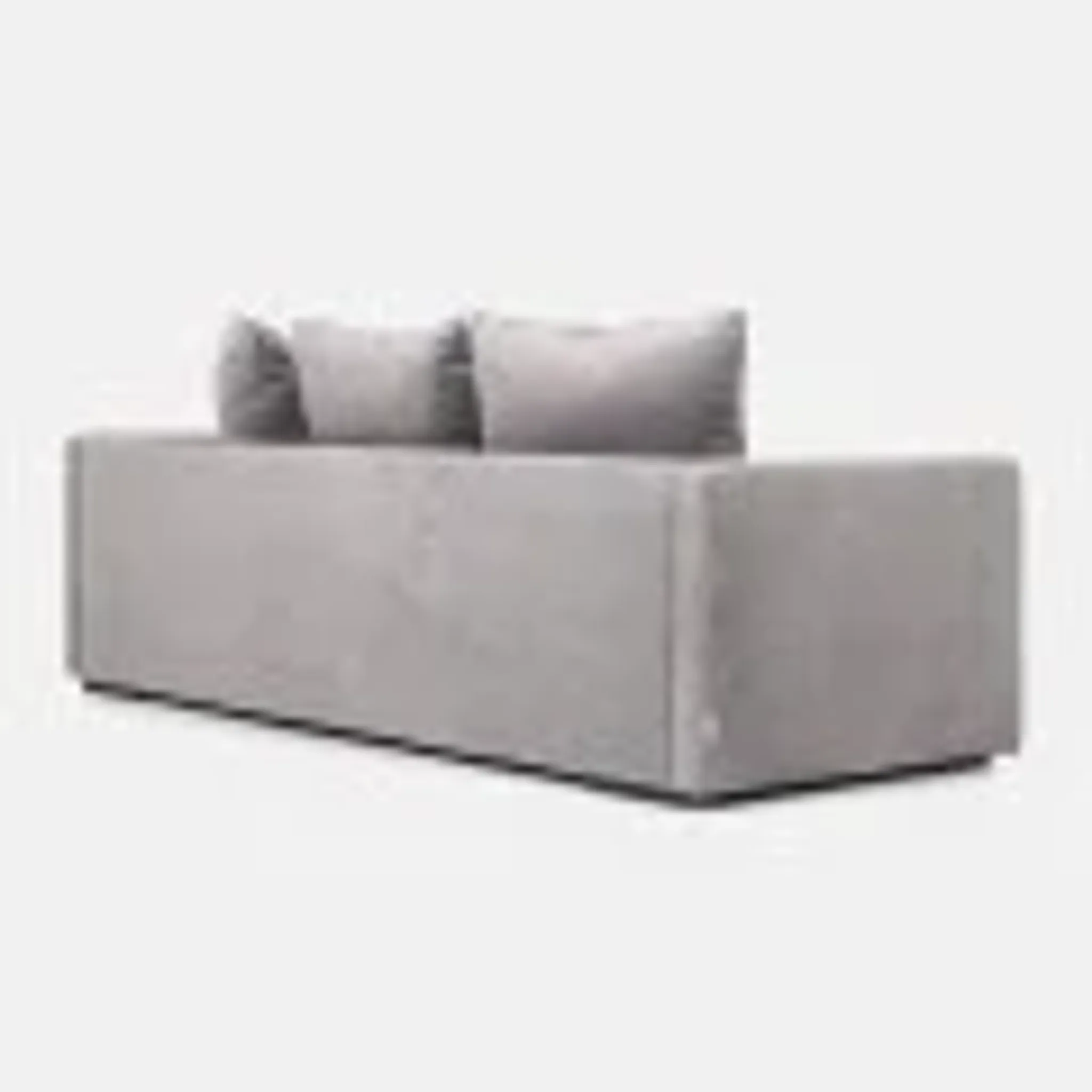 Sofa KOPENHAGA silver velour, Scandinavian design