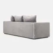 Sofa KOPENHAGA silver velour, Scandinavian design