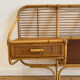 Tête de lit vintage en rotin
