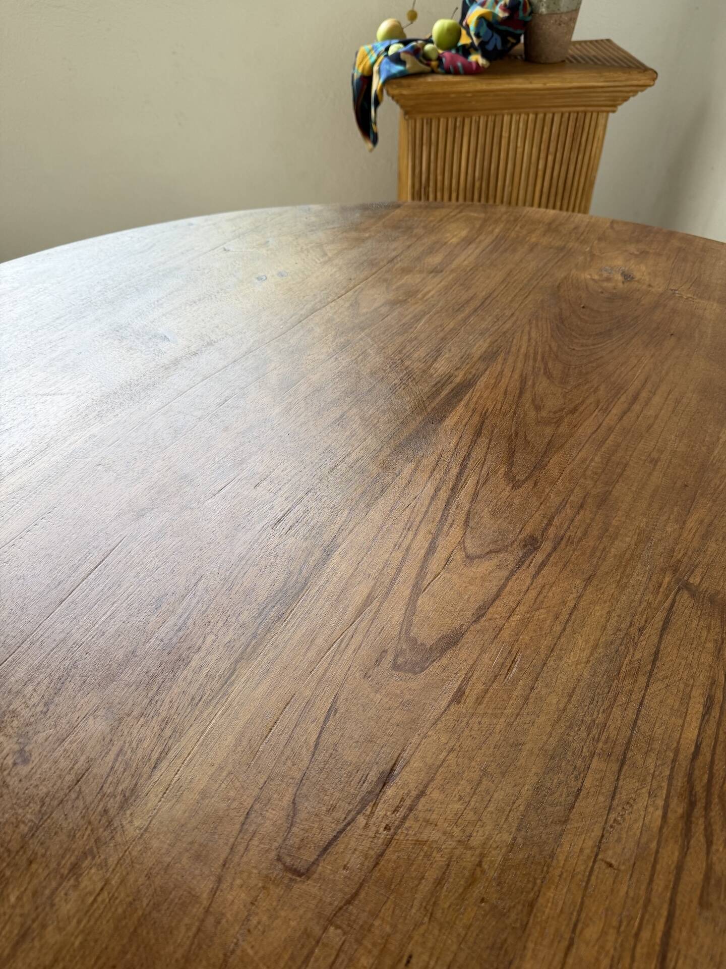 Round table 1950s constructivist walnut