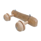 Small mushroom wood patère