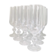 10 crystal champagne flutes
