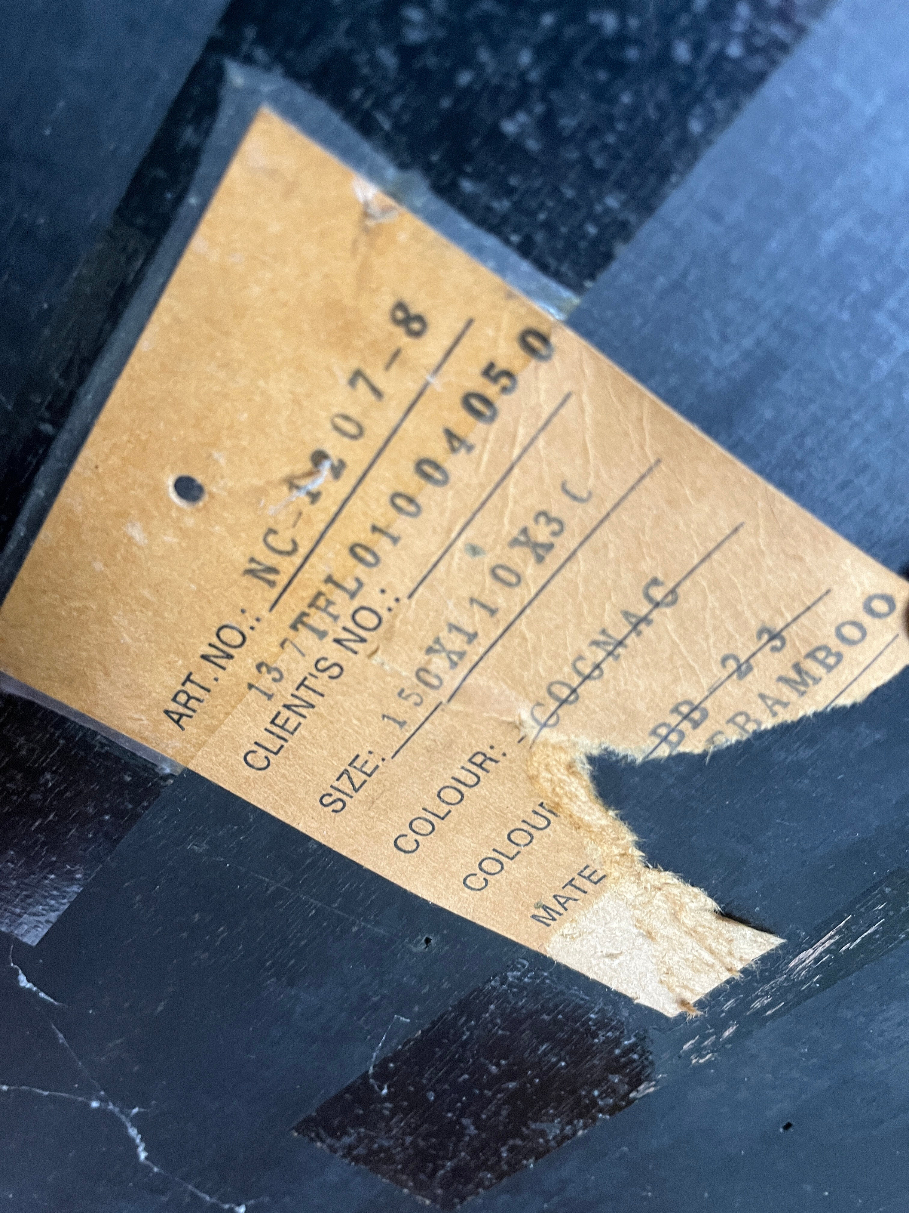 Large coffee table in bamboo attributed to Axel Vervoordt, 1980s