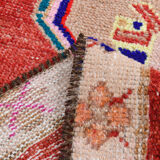 3x7 short vintage oushak runner rug