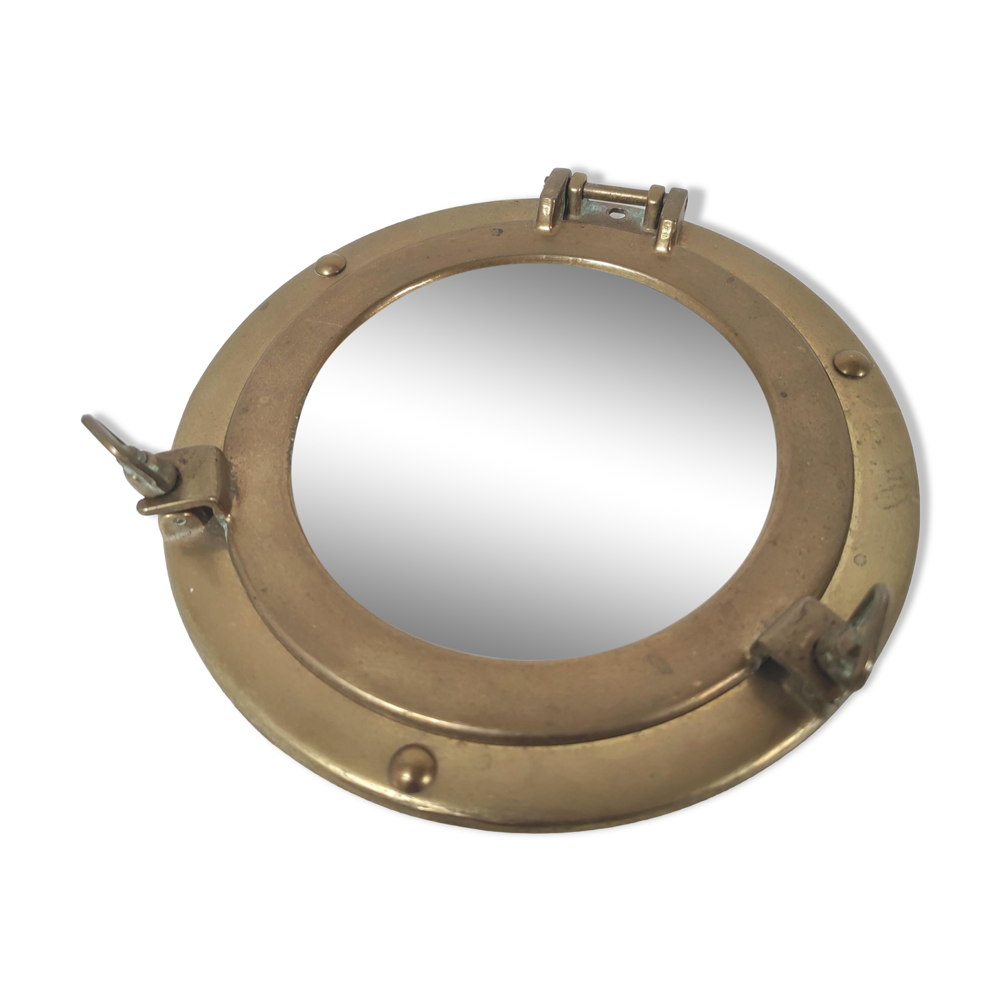 Mirror porthole brass diameter 20cm
