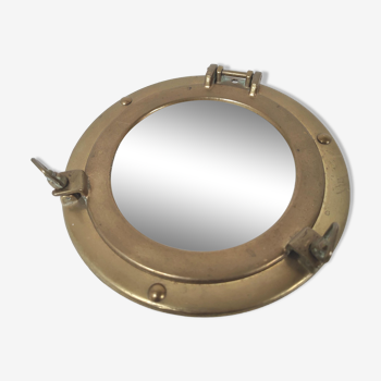 Mirror porthole brass diameter 20cm