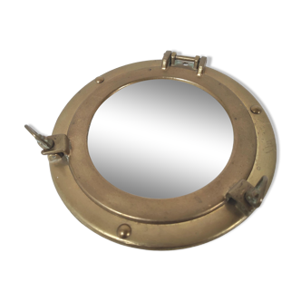 Mirror porthole brass diameter 20cm