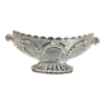 Oval cut in pressed molded glass from the crystal works of Val Saint Lambert Luxval range