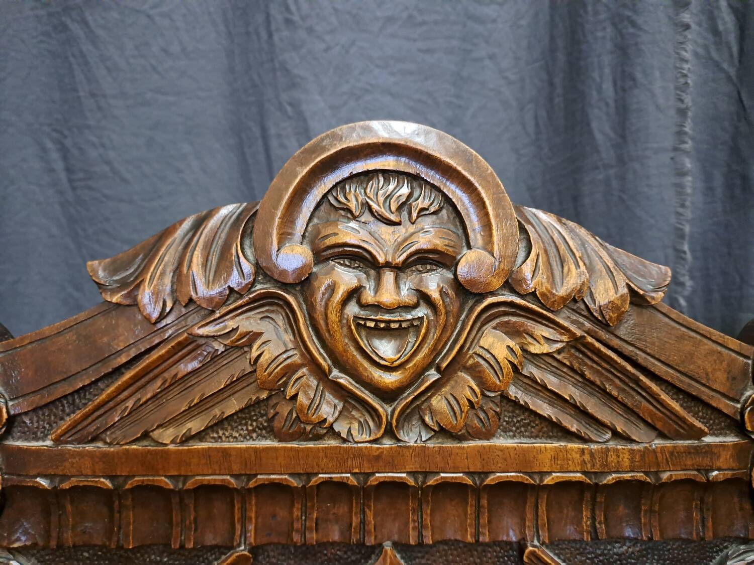 Pair of 19th century walnut stepladder chairs