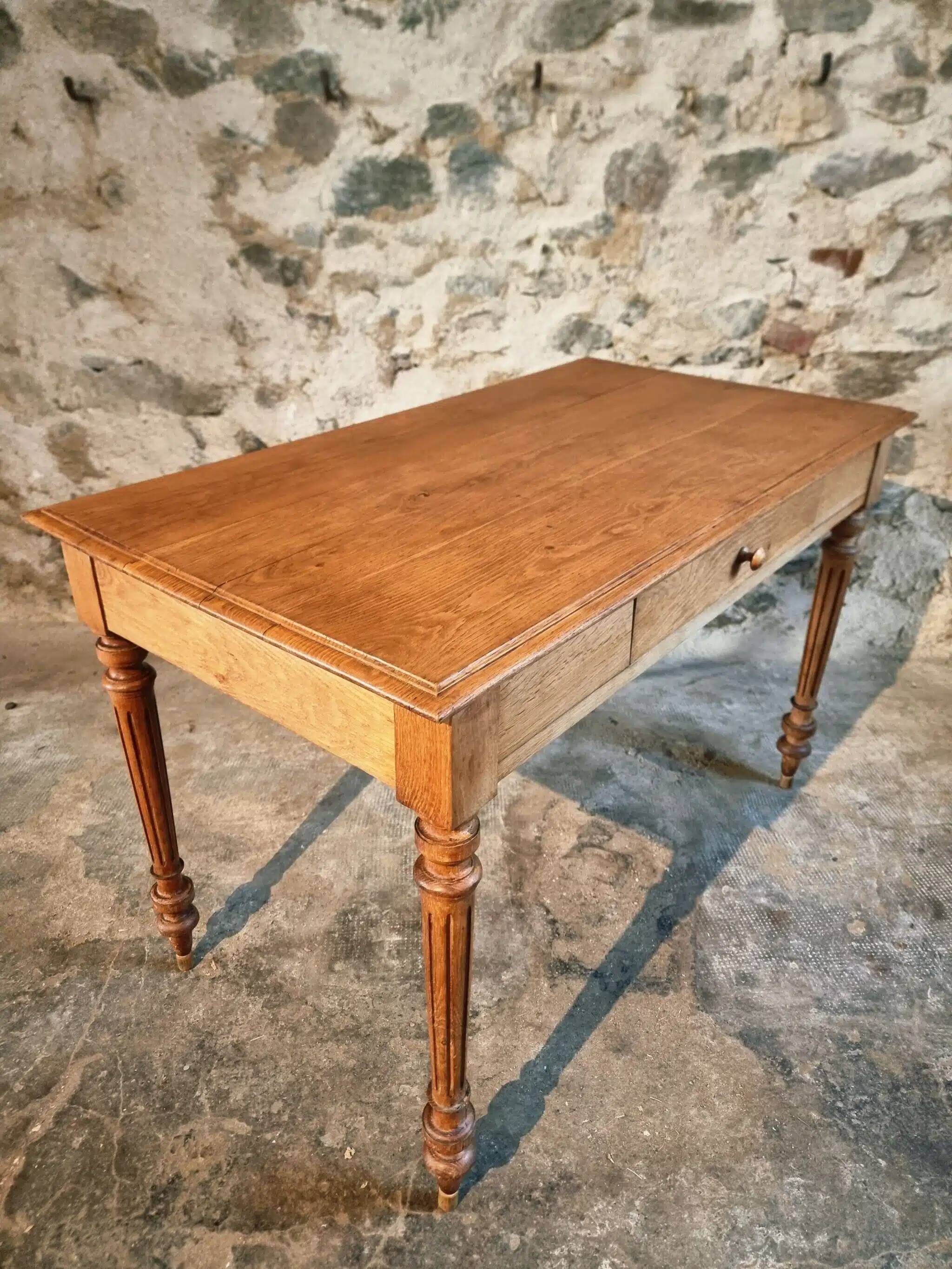French oak writing desk, 1930s