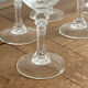 8 crystal stem glasses model Lude