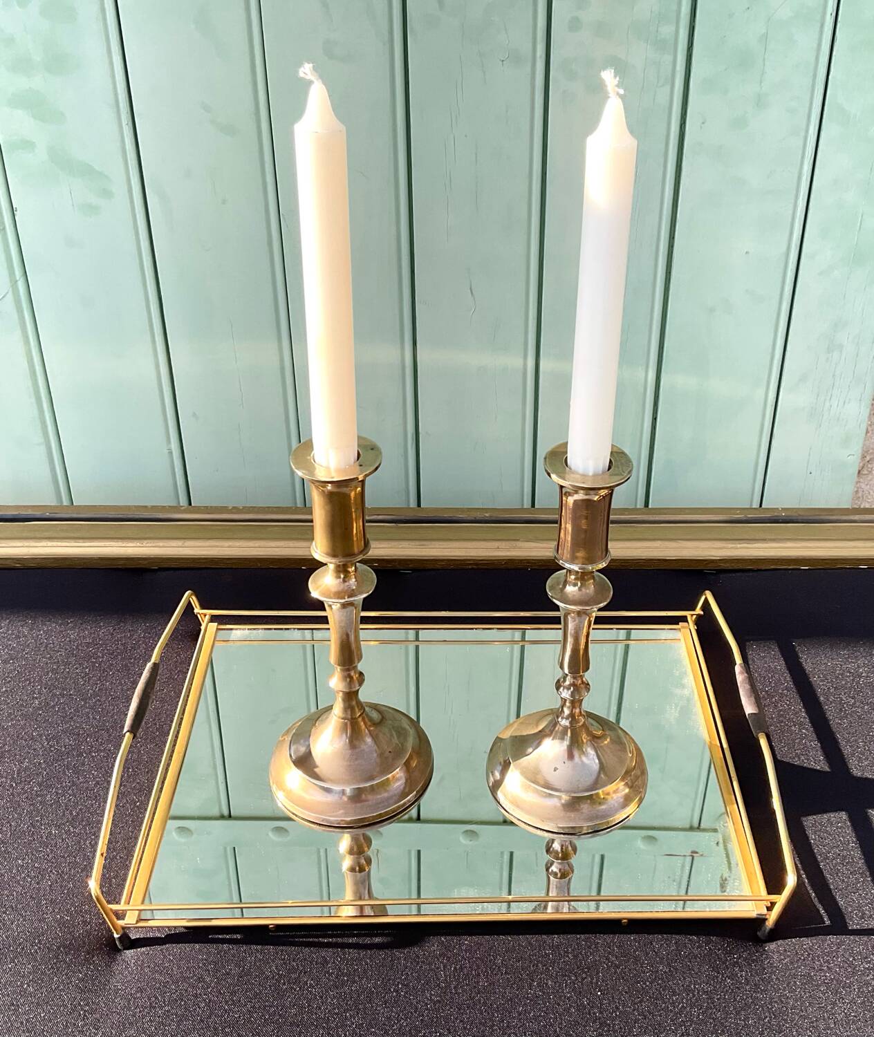Pair of vintage candlesticks