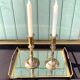 Paire de bougeoirs vintage