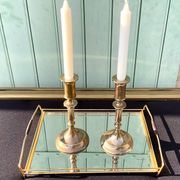 Paire de bougeoirs vintage