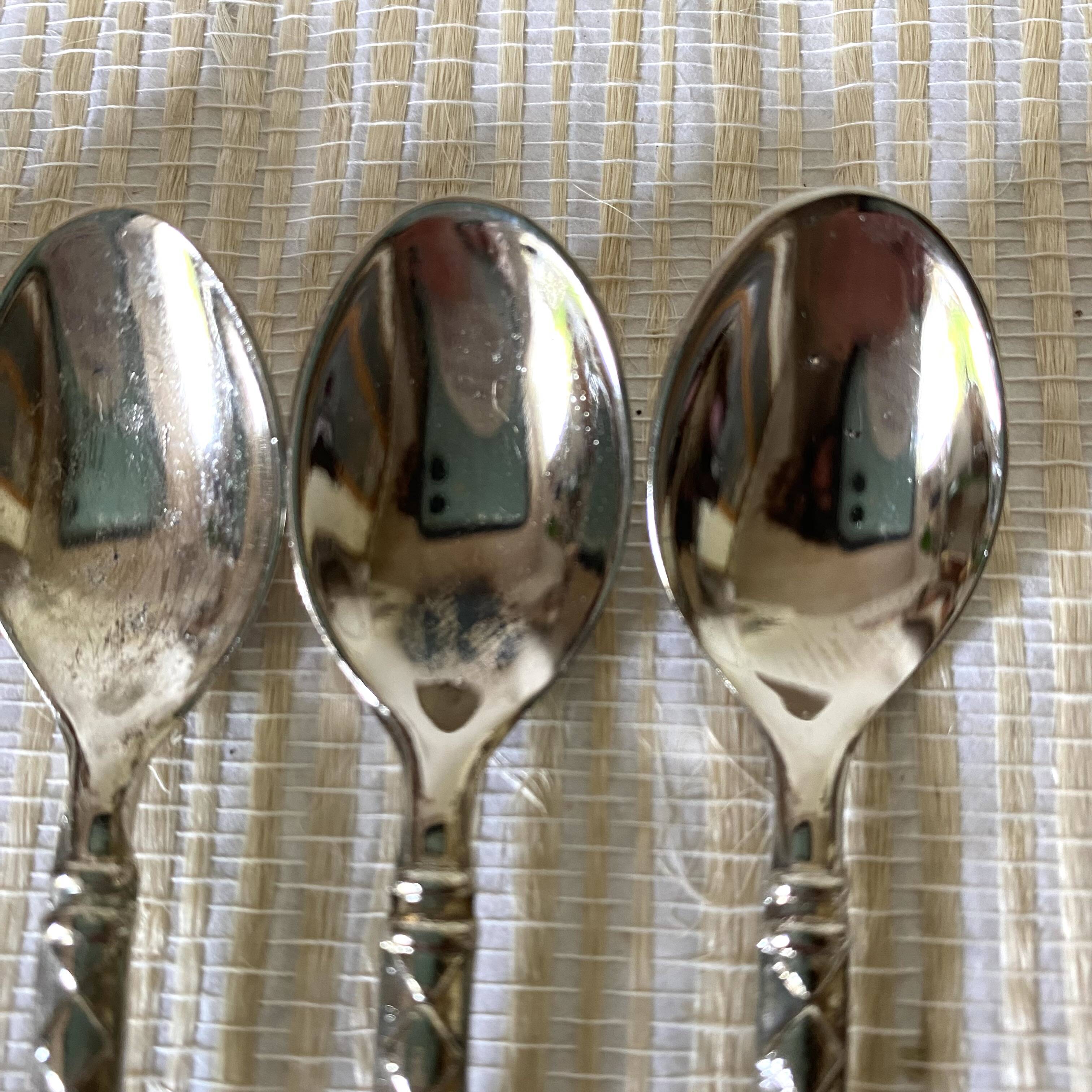 Small vintage silver spoons