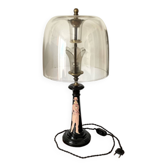 Art deco lamp signed Valentin