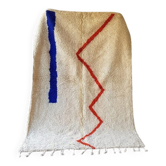 Tapis beni ouraine tissé main traditionnelle taille 100 x 200 cm