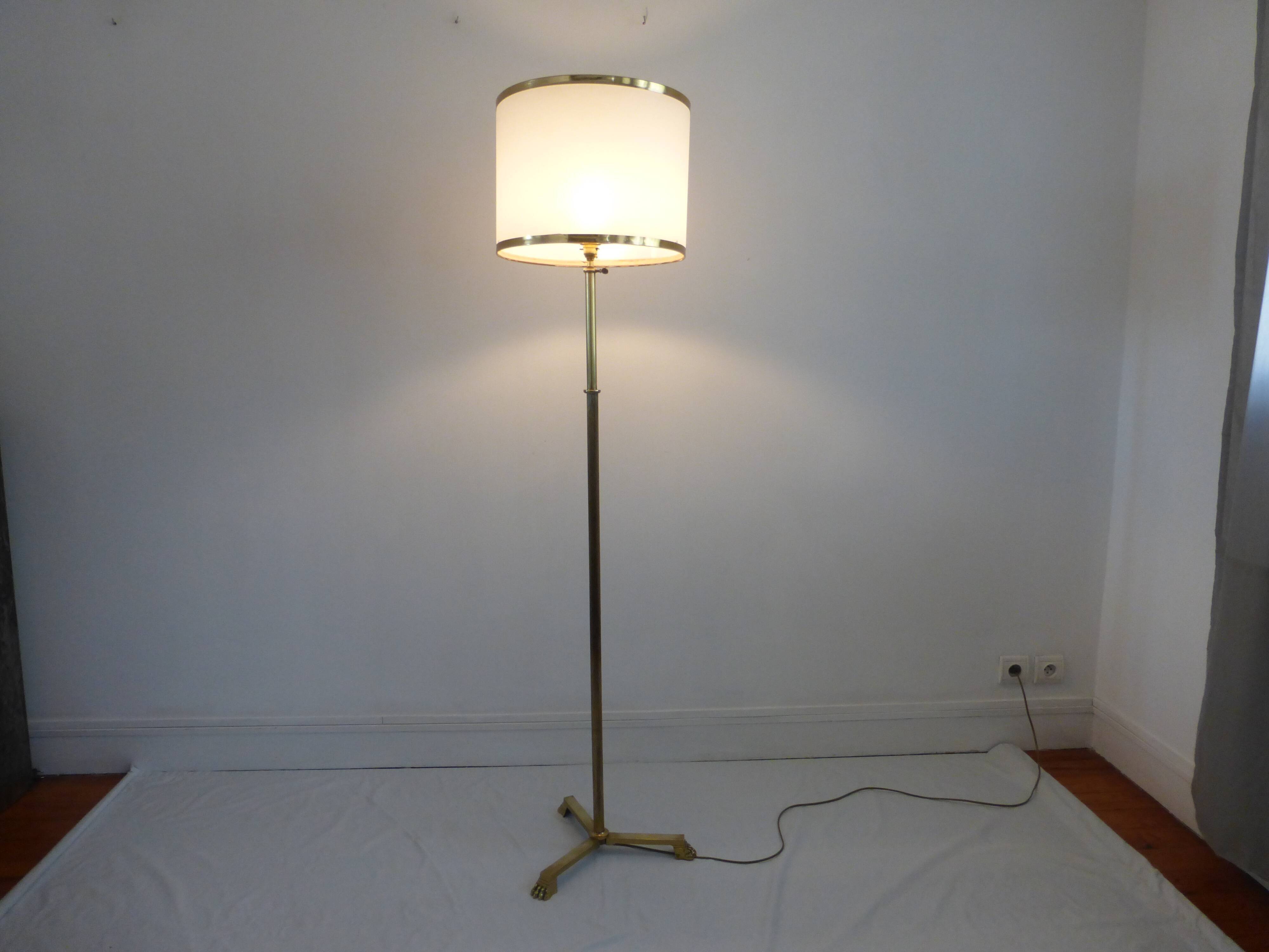 Empire-style brass lamppost