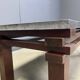 Vintage wooden and stone top coffee table, 1970s