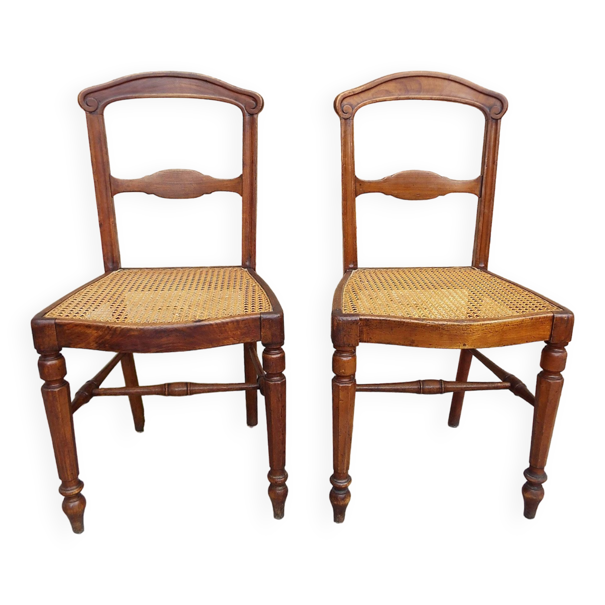 2 chaises cannées
