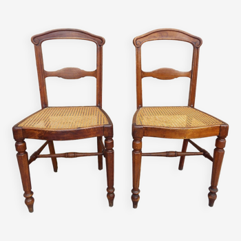 2 chaises cannées