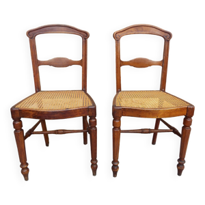 2 chaises cannées