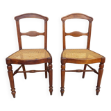 2 chaises cannées