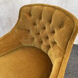 Padded golden yellow velvet toad