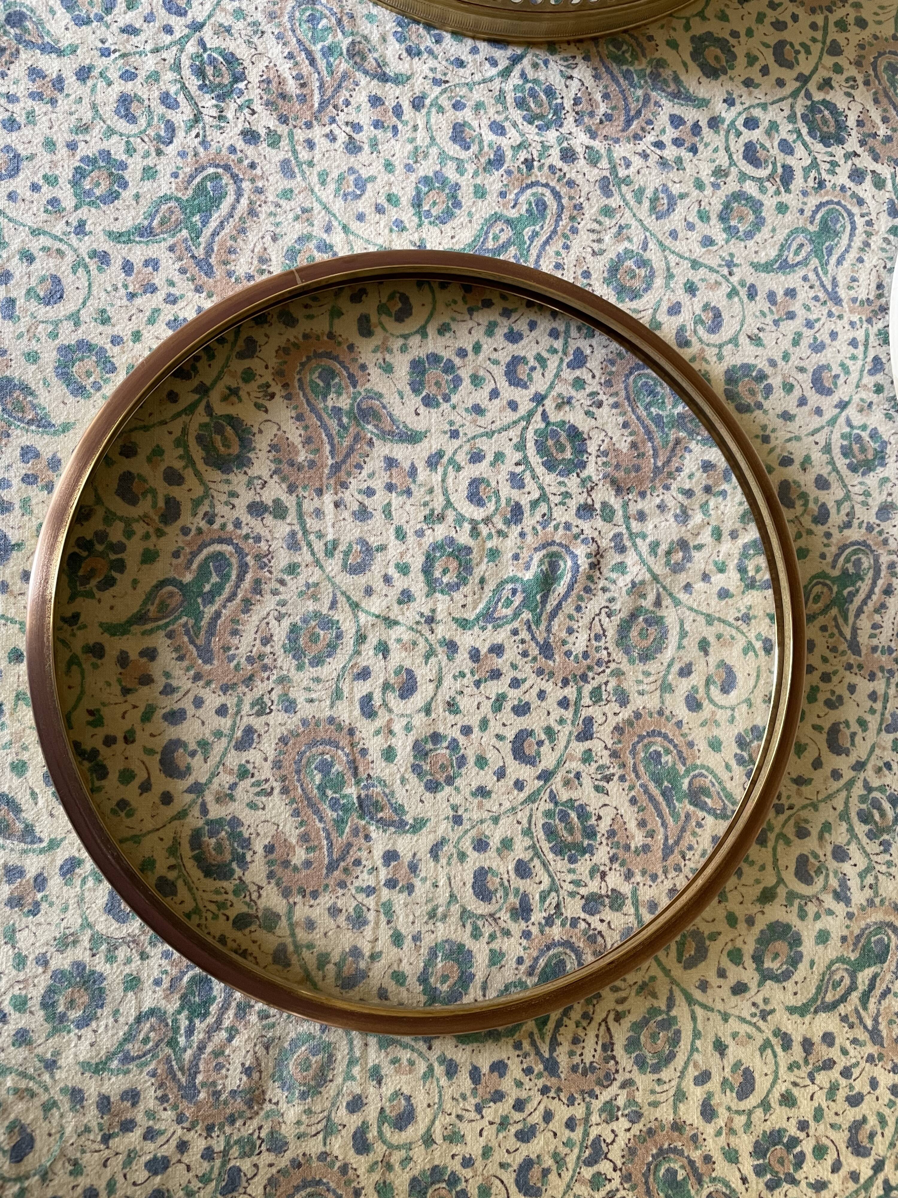 Plafonnier verre et doré