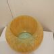 Vintage yellow and orange glass vase vintage