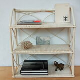Vintage rattan shelf