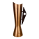 Scandinavian copper and teak vase from the 60s