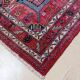 Antique Persian thick wool rug hand knotted 140 x 224 cm