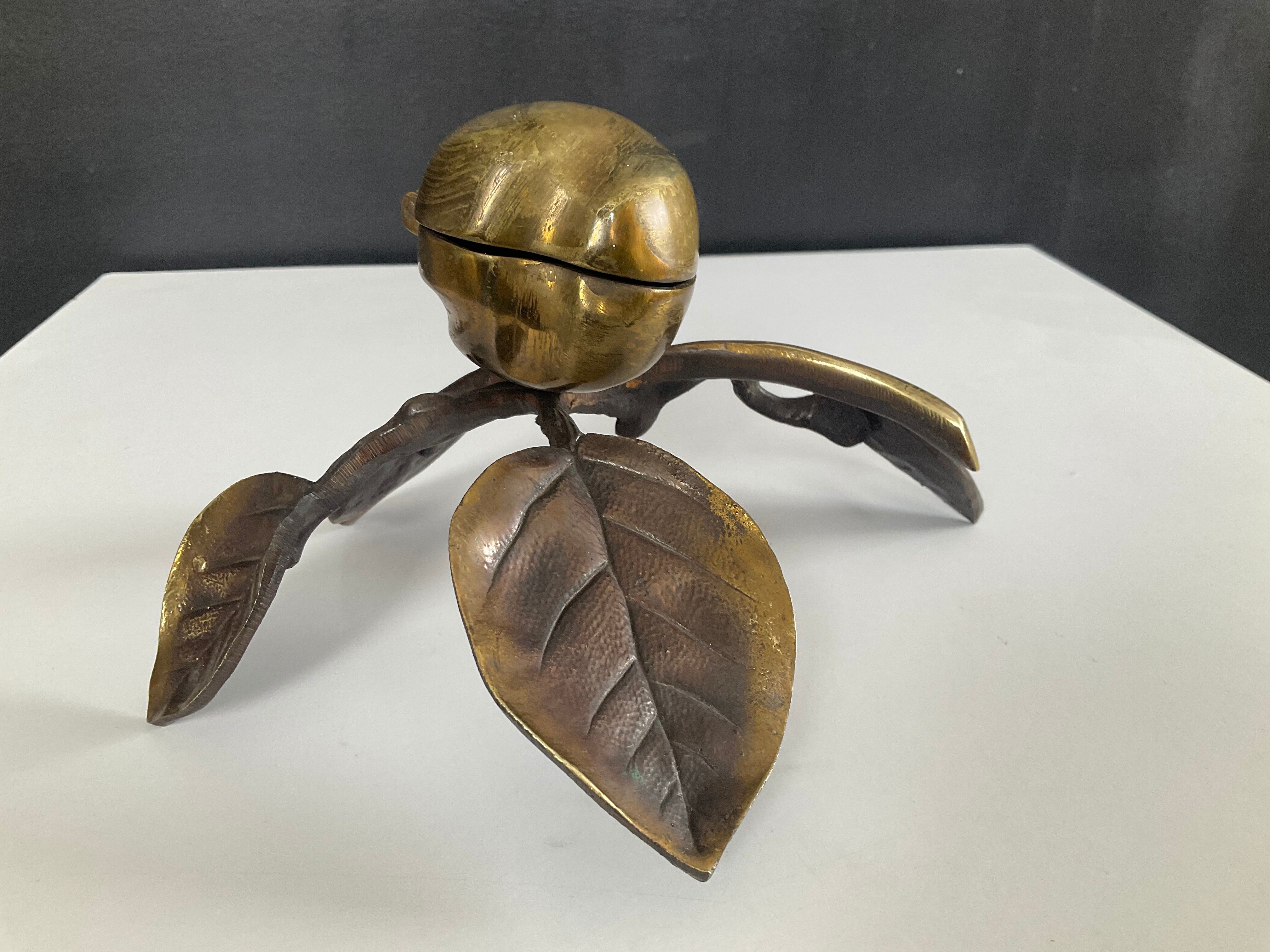 Bronze Art Nouveau catchall tray