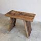 Tabouret banc ancien bois patine brocante