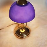 Blue mushroom lamp